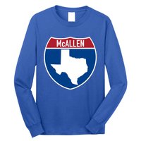 Mcallen Texas Tx Interstate Highway Vacation Souvenir Meaningful Gift Long Sleeve Shirt