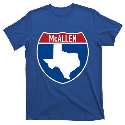 Mcallen Texas Tx Interstate Highway Vacation Souvenir Meaningful Gift T-Shirt