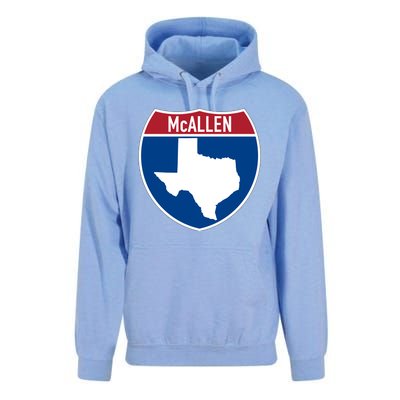 Mcallen Texas Tx Interstate Highway Vacation Souvenir Meaningful Gift Unisex Surf Hoodie