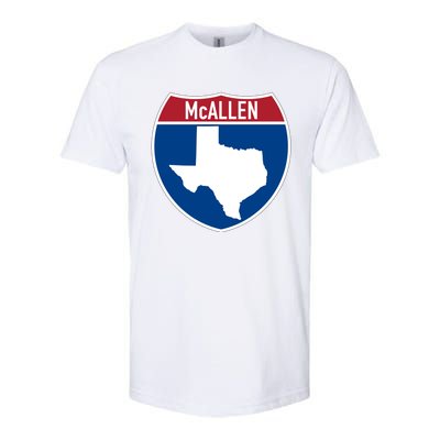 Mcallen Texas Tx Interstate Highway Vacation Souvenir Meaningful Gift Softstyle CVC T-Shirt