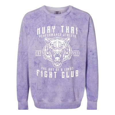 Muay Thai Thai Boxing Kickboxing Colorblast Crewneck Sweatshirt