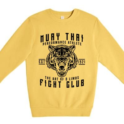 Muay Thai Thai Boxing Kickboxing Premium Crewneck Sweatshirt