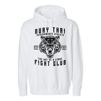 Muay Thai Thai Boxing Kickboxing Garment-Dyed Fleece Hoodie