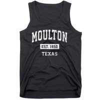 Moulton Texas Tx Vintage Sports Established Tank Top