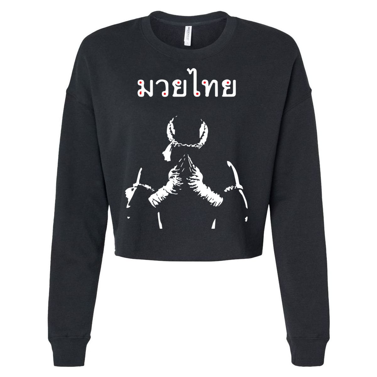 Muay Thai Thai Boxing Cropped Pullover Crew
