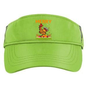 Merry Thanksgiving Turkey Fall Vibes Autumn Season Pumpkin Funny Adult Drive Performance Visor