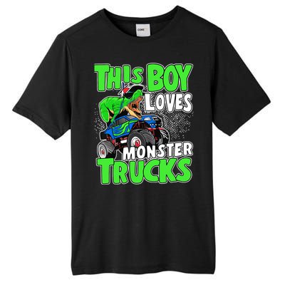 Monster Truck Toddler Boys This Boy Loves Monster Trucks Tall Fusion ChromaSoft Performance T-Shirt