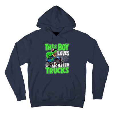 Monster Truck Toddler Boys This Boy Loves Monster Trucks Hoodie