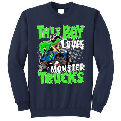 Monster Truck Toddler Boys This Boy Loves Monster Trucks Sweatshirt