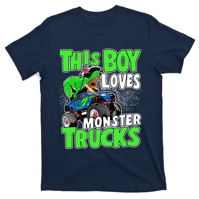 Monster Truck Toddler Boys This Boy Loves Monster Trucks T-Shirt