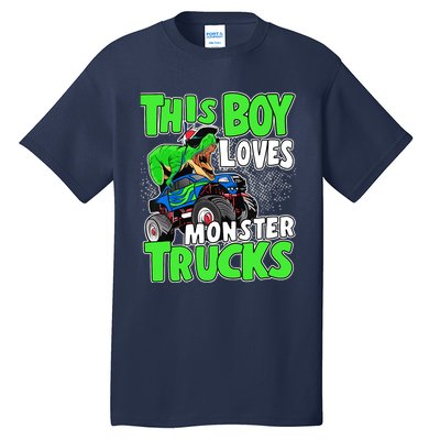 Monster Truck Toddler Boys This Boy Loves Monster Trucks Tall T-Shirt