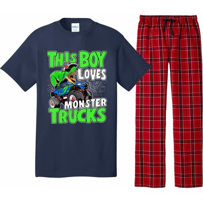 Monster Truck Toddler Boys This Boy Loves Monster Trucks Pajama Set