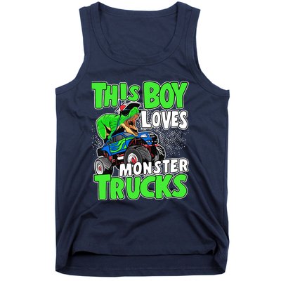 Monster Truck Toddler Boys This Boy Loves Monster Trucks Tank Top