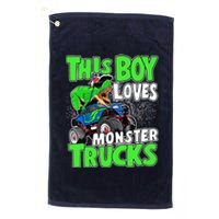 Monster Truck Toddler Boys This Boy Loves Monster Trucks Platinum Collection Golf Towel