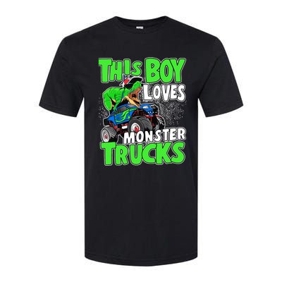 Monster Truck Toddler Boys This Boy Loves Monster Trucks Softstyle CVC T-Shirt