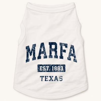 Marfa Texas Tx Vintage Sports Established Doggie Tank