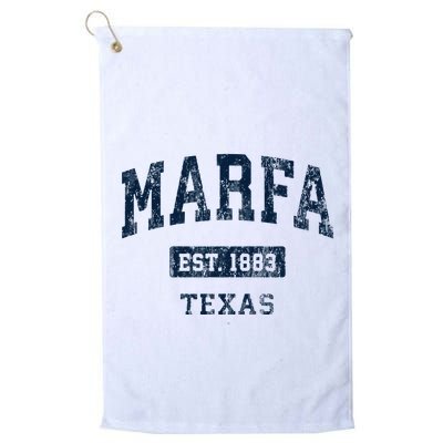 Marfa Texas Tx Vintage Sports Established Golf Towel