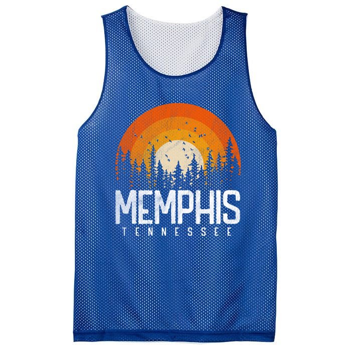 Memphis Tennessee Tn Cool Gift Retro Style Vintage 70s 80s Gift Mesh Reversible Basketball Jersey Tank