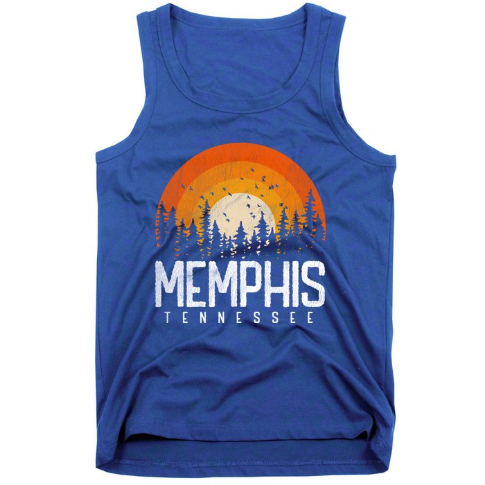 Memphis Tennessee Tn Cool Gift Retro Style Vintage 70s 80s Gift Tank Top