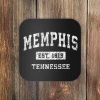 Memphis Tennessee Tn Vintage Established Sports Coaster