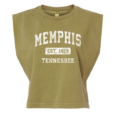 Memphis Tennessee Tn Vintage Established Sports Garment-Dyed Women's Muscle Tee