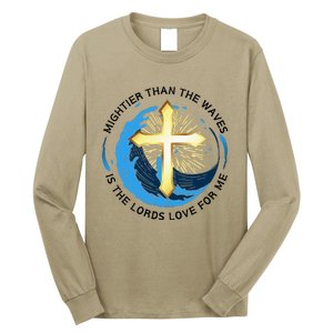 Mightier Than The Waves Of The Sea Is His Love Long Sleeve Shirt