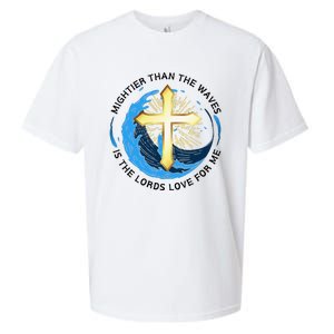 Mightier Than The Waves Of The Sea Is His Love Sueded Cloud Jersey T-Shirt