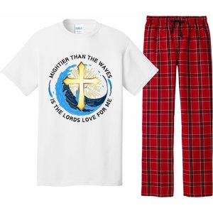 Mightier Than The Waves Of The Sea Is His Love Pajama Set