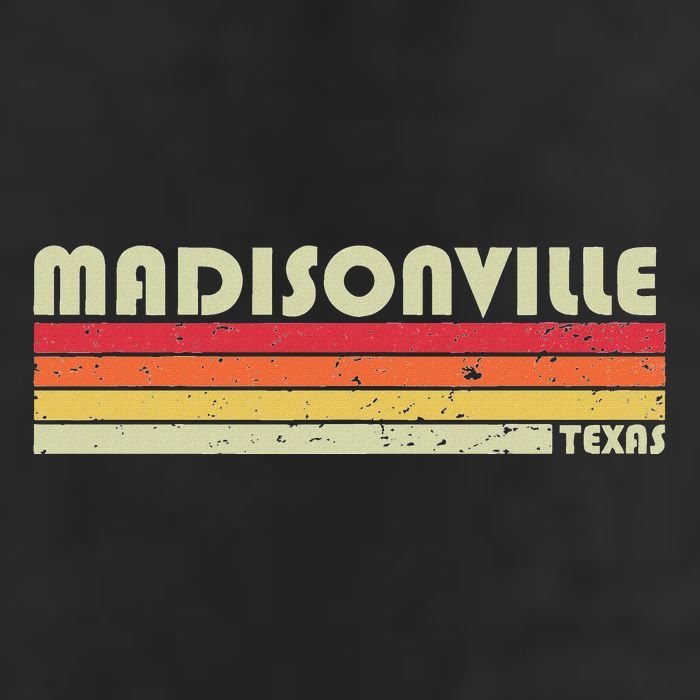 Madisonville Tx Texas Funny City Home Roots Gift Retro 80s Beanie