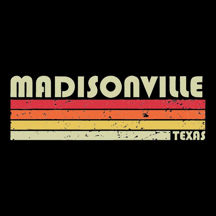 Madisonville Tx Texas Funny City Home Roots Gift Retro 80s Premium T-Shirt