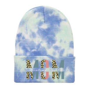 Mom Technology Teacher Leopard Mothers Day Teacher Gift Tie Dye 12in Knit Beanie