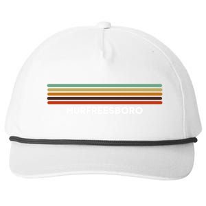 Murfreesboro Tennessee Tn Us Cities Of America Retro Cute Gift Snapback Five-Panel Rope Hat