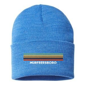 Murfreesboro Tennessee Tn Us Cities Of America Retro Cute Gift Sustainable Knit Beanie