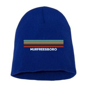 Murfreesboro Tennessee Tn Us Cities Of America Retro Cute Gift Short Acrylic Beanie