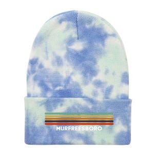 Murfreesboro Tennessee Tn Us Cities Of America Retro Cute Gift Tie Dye 12in Knit Beanie