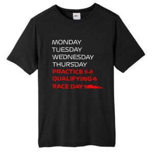 Monday Tuesday Thursday Practice Qualifying Race Day Tall Fusion ChromaSoft Performance T-Shirt