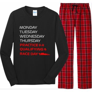 Monday Tuesday Thursday Practice Qualifying Race Day Long Sleeve Pajama Set