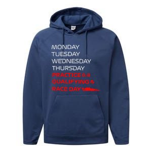 Monday Tuesday Thursday Practice Qualifying Race Day Performance Fleece Hoodie