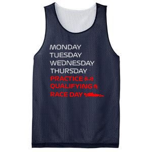 Monday Tuesday Thursday Practice Qualifying Race Day Mesh Reversible Basketball Jersey Tank