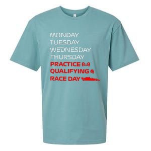 Monday Tuesday Thursday Practice Qualifying Race Day Sueded Cloud Jersey T-Shirt