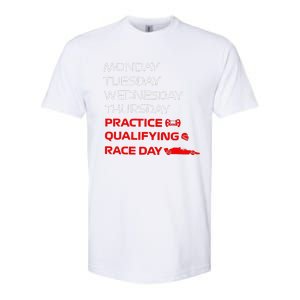 Monday Tuesday Thursday Practice Qualifying Race Day Softstyle CVC T-Shirt