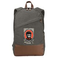Meow Tse Tung Chinese Mao Zedong Chairman Kitten Meme Cat Cotton Canvas Backpack