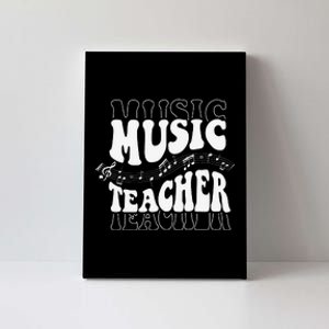 Music Teacher Teacher Life Love Music with Teacher Gifts Canvas