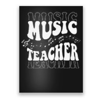 Music Teacher Teacher Life Love Music with Teacher Gifts Poster