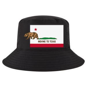 Moving To Texas Leaving California Funny Designed Cool Comfort Performance Bucket Hat