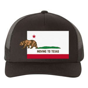 Moving To Texas Leaving California Funny Designed Yupoong Adult 5-Panel Trucker Hat