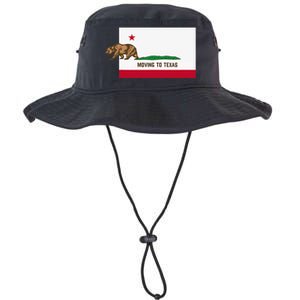 Moving To Texas Leaving California Funny Designed Legacy Cool Fit Booney Bucket Hat