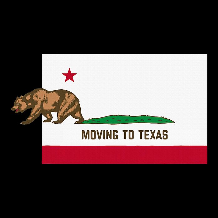 Moving To Texas Leaving California Funny Designed Drawstring Bag
