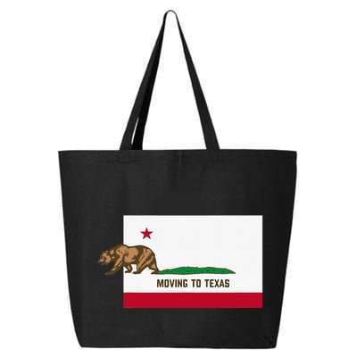 Moving To Texas Leaving California Funny Designed 25L Jumbo Tote