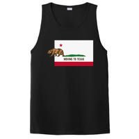 Moving To Texas Leaving California Funny Designed PosiCharge Competitor Tank